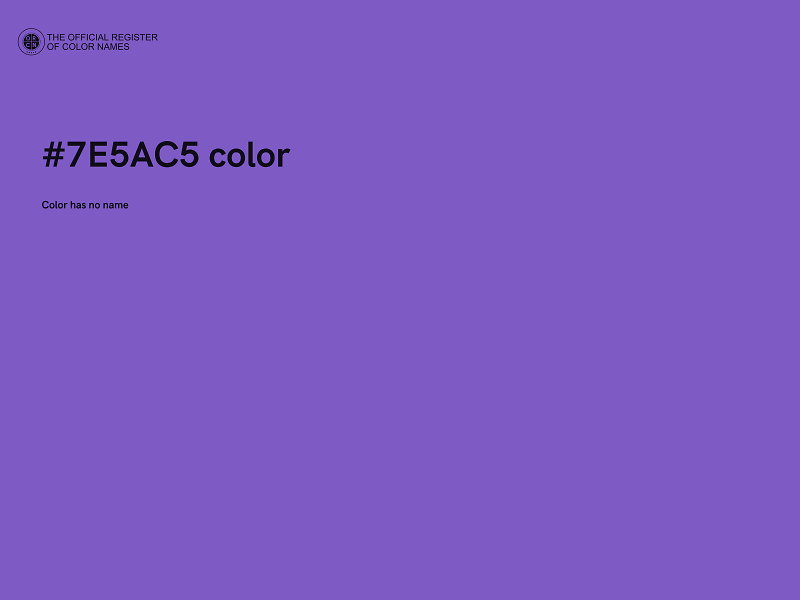 #7E5AC5 color image