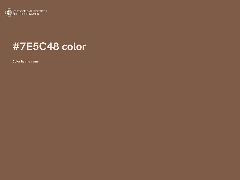 #7E5C48 color image