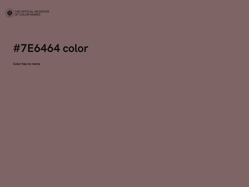 #7E6464 color image