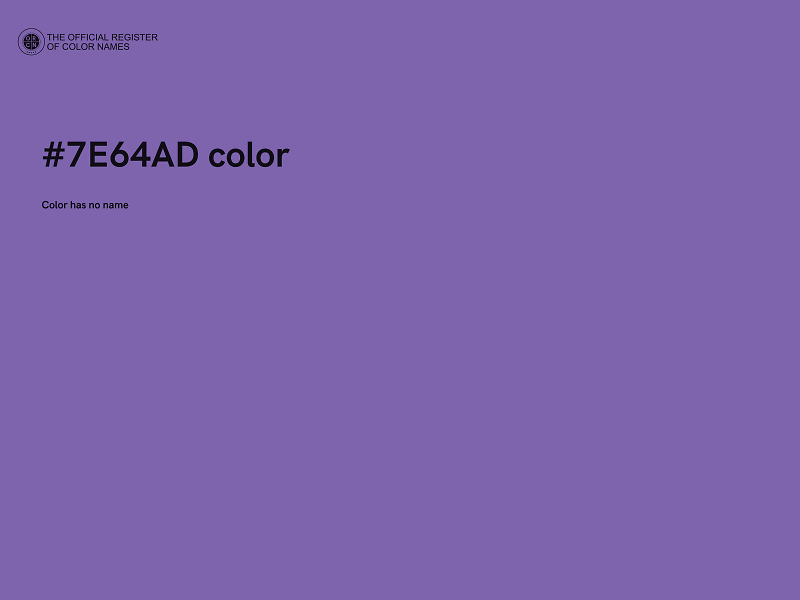 #7E64AD color image