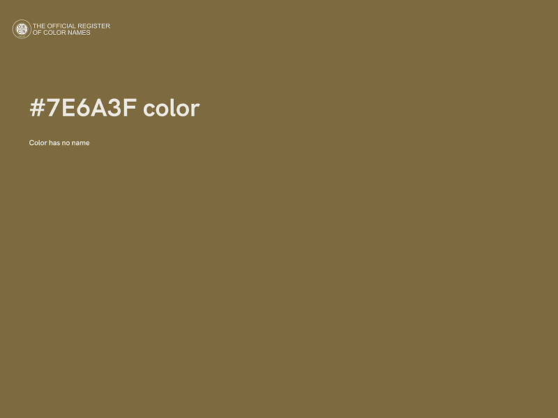 #7E6A3F color image