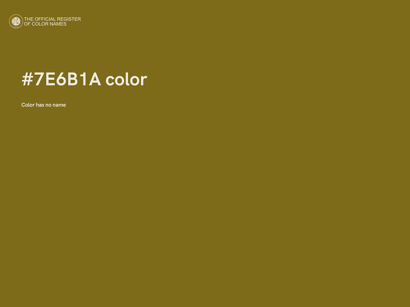 #7E6B1A color image