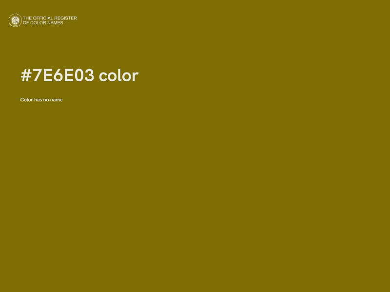 #7E6E03 color image