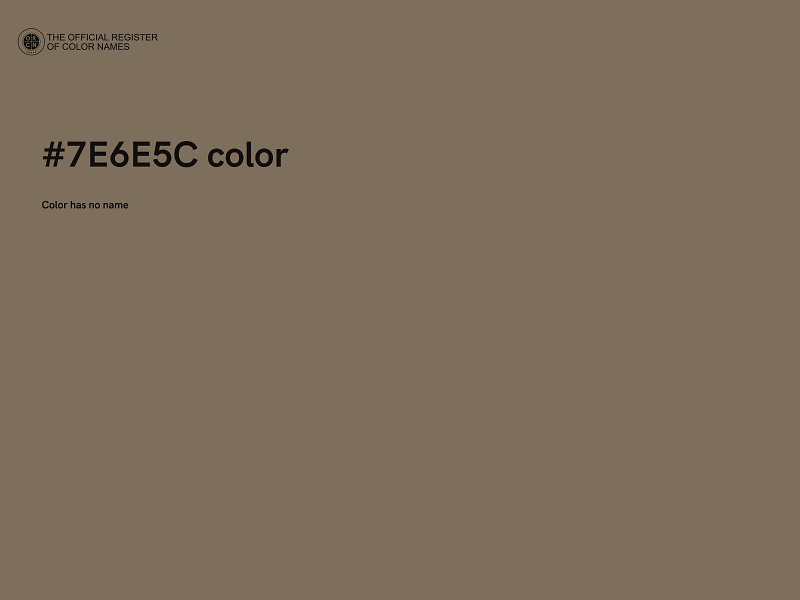 #7E6E5C color image