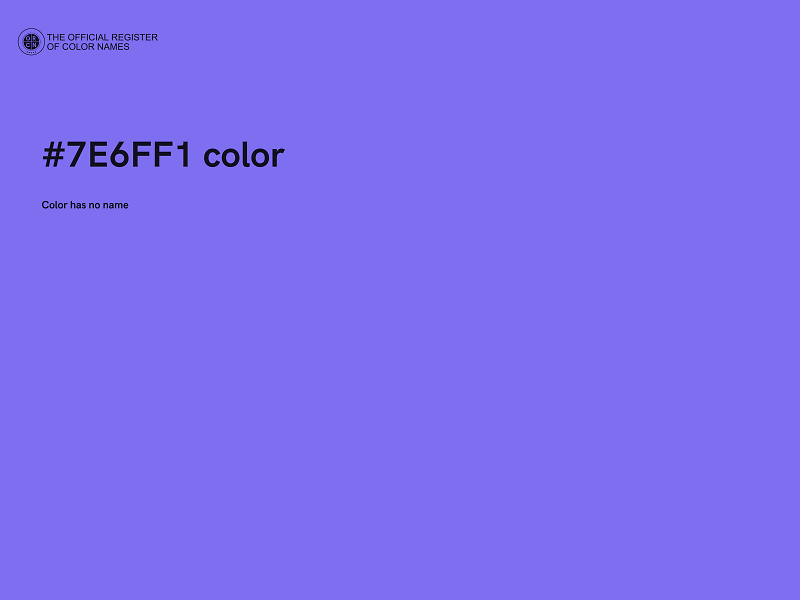 #7E6FF1 color image