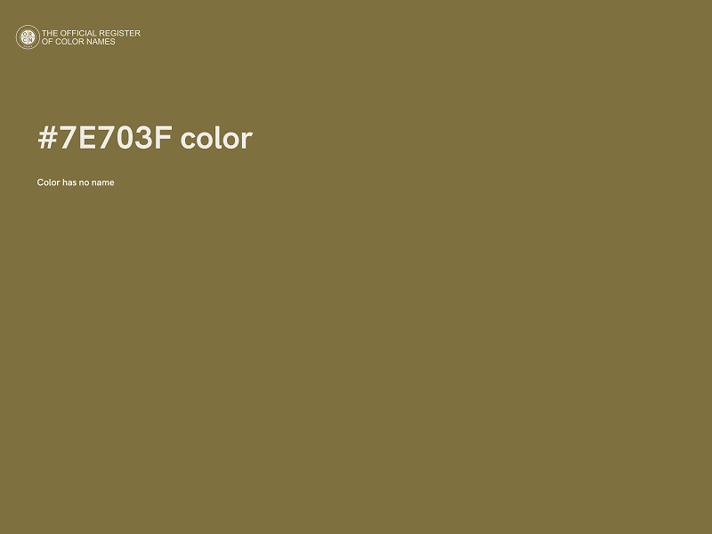 #7E703F color image