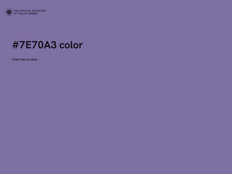 #7E70A3 color image