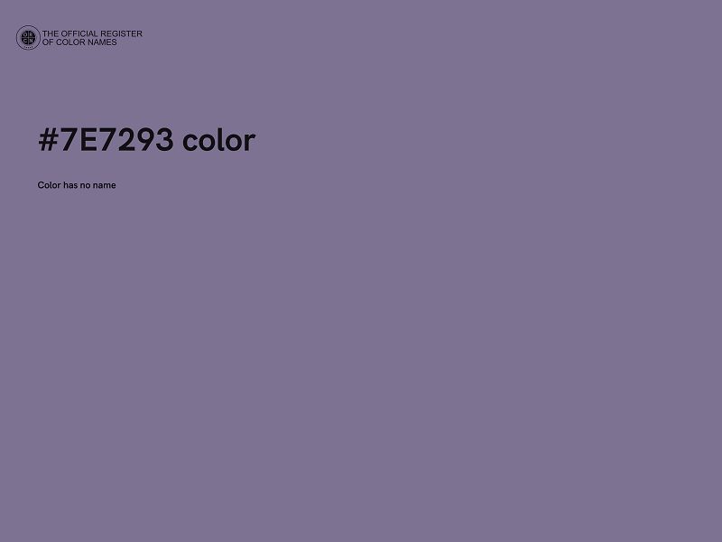 #7E7293 color image