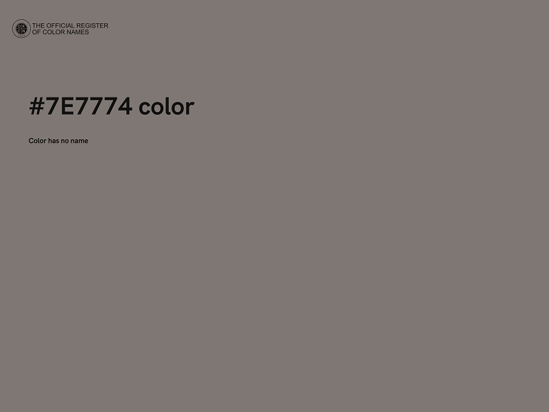 #7E7774 color image