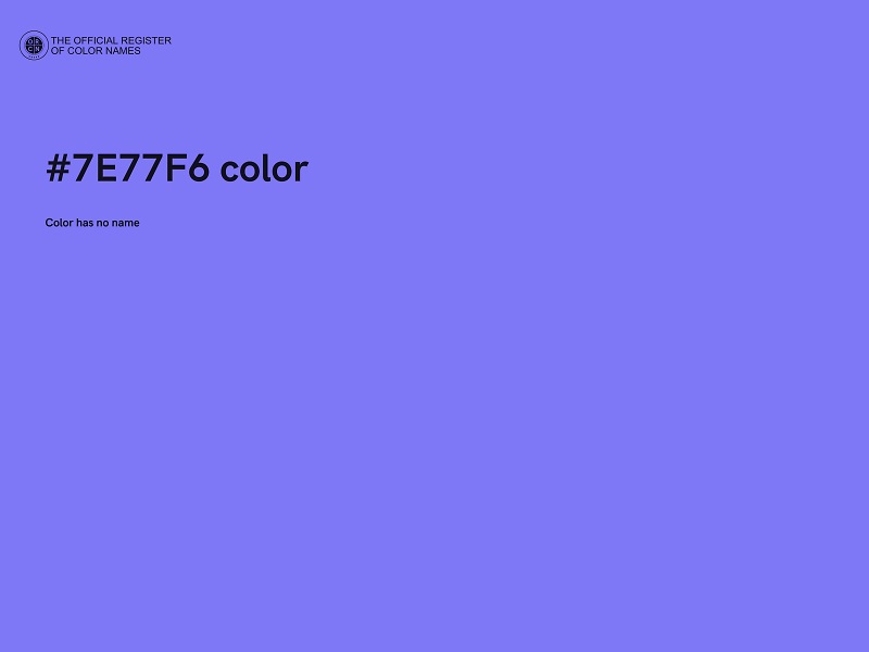 #7E77F6 color image