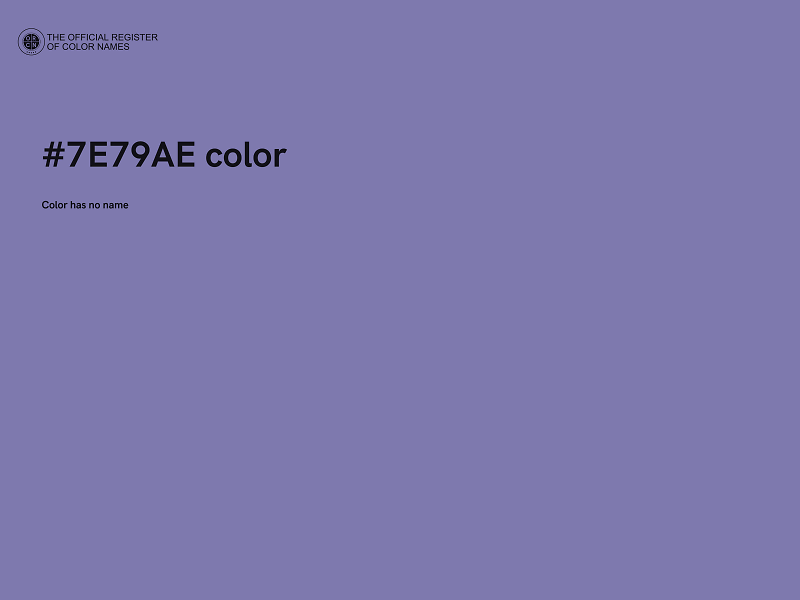 #7E79AE color image