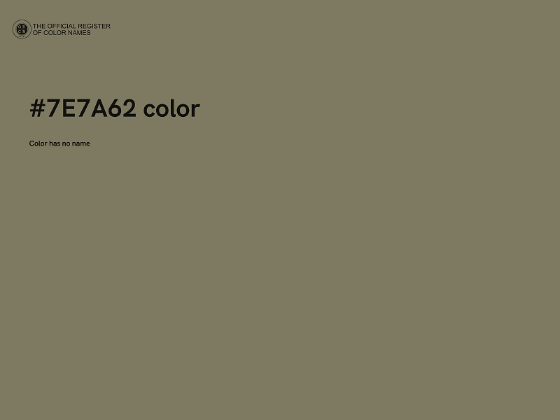 #7E7A62 color image