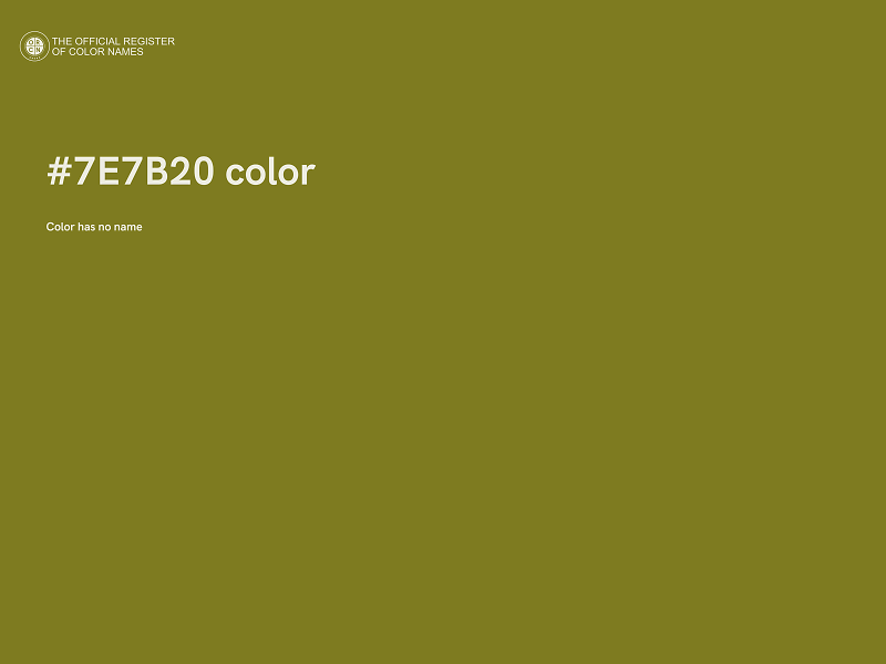 #7E7B20 color image