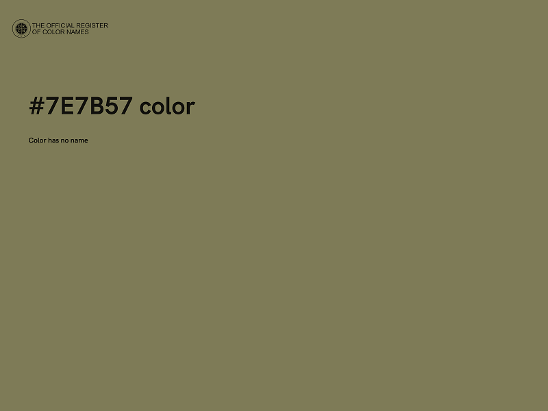 #7E7B57 color image