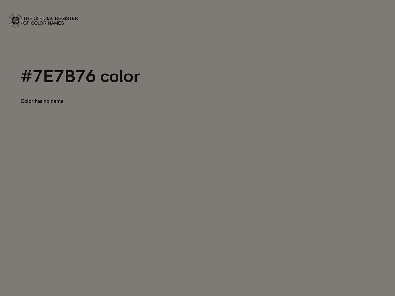 #7E7B76 color image