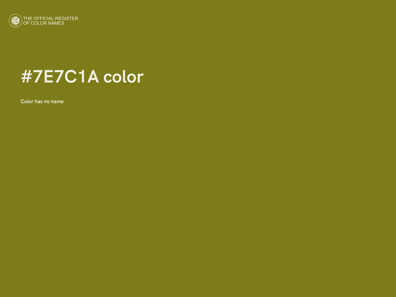 #7E7C1A color image