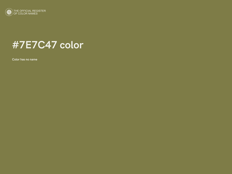 #7E7C47 color image