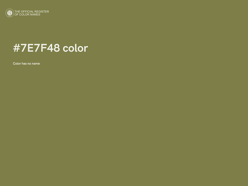 #7E7F48 color image