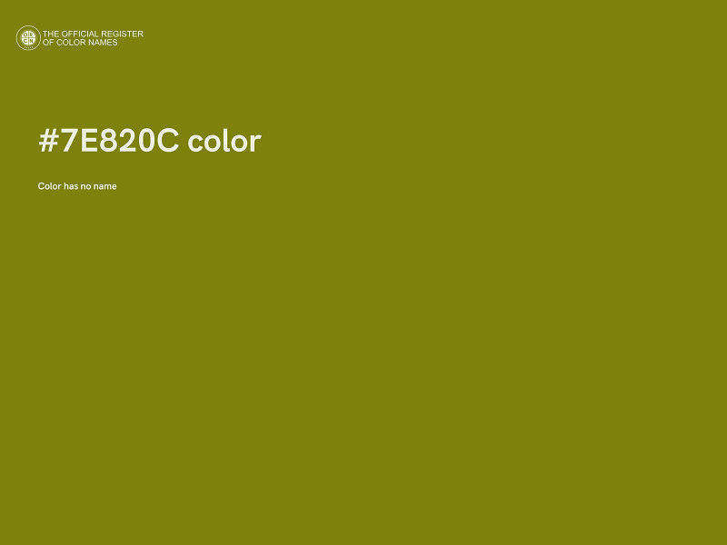 #7E820C color image