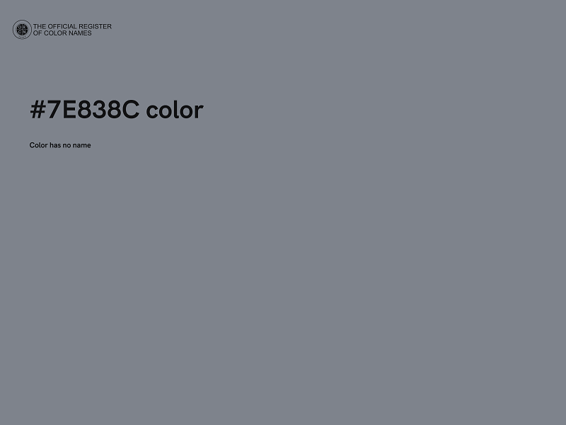 #7E838C color image