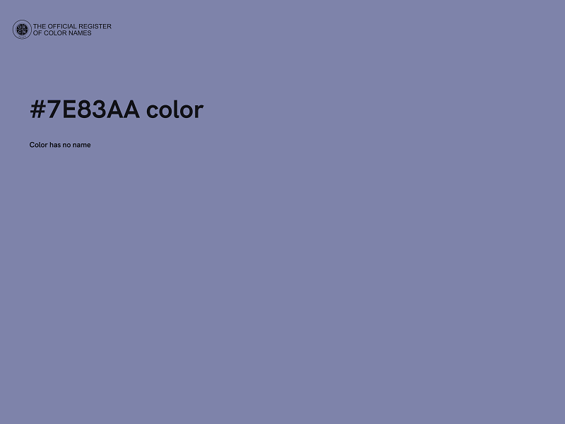 #7E83AA color image