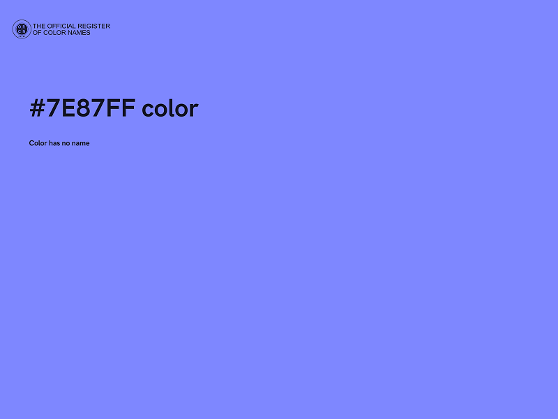 #7E87FF color image