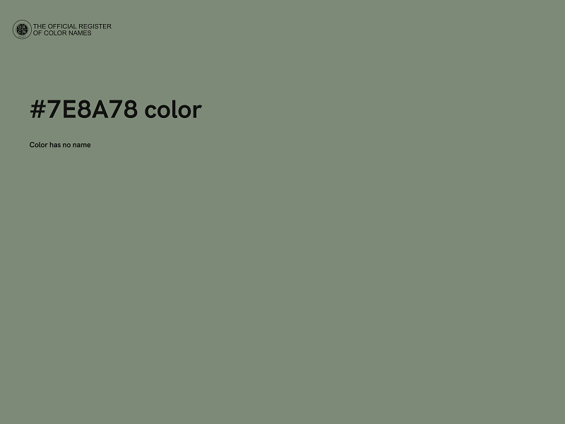 #7E8A78 color image