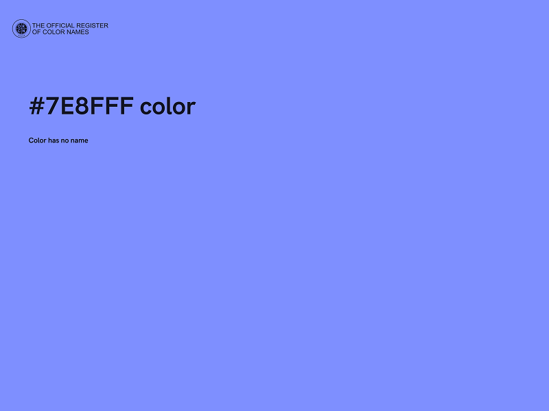 #7E8FFF color image