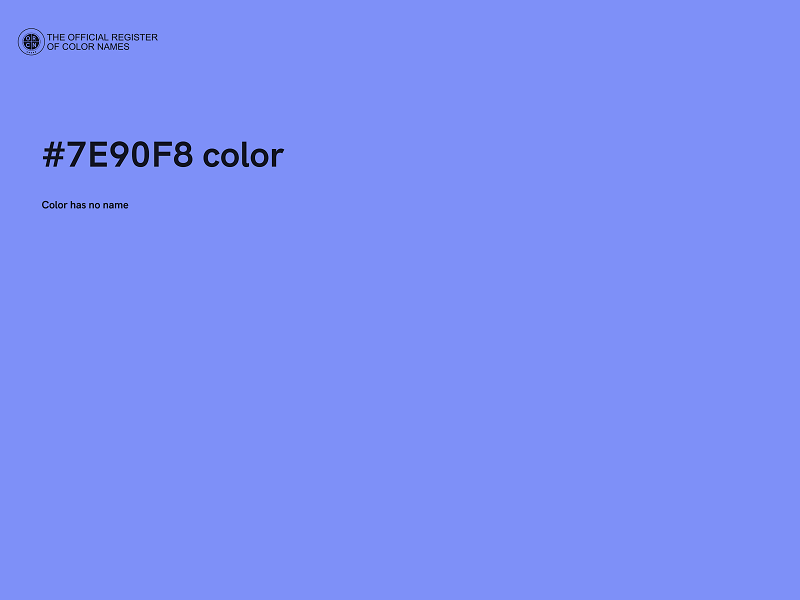 #7E90F8 color image