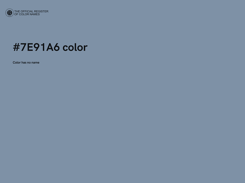 #7E91A6 color image