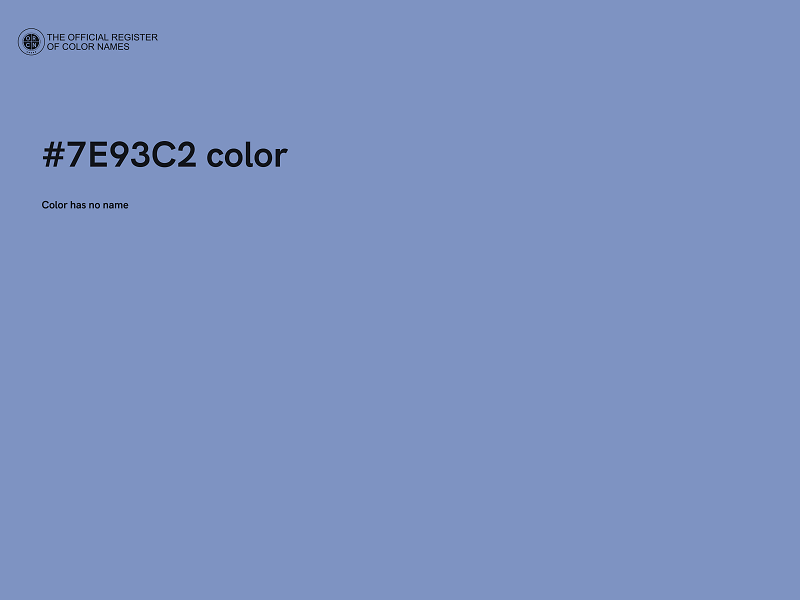 #7E93C2 color image