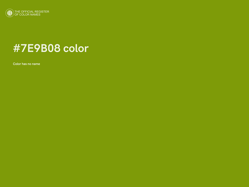 #7E9B08 color image