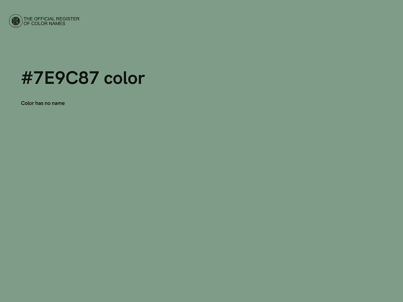 #7E9C87 color image