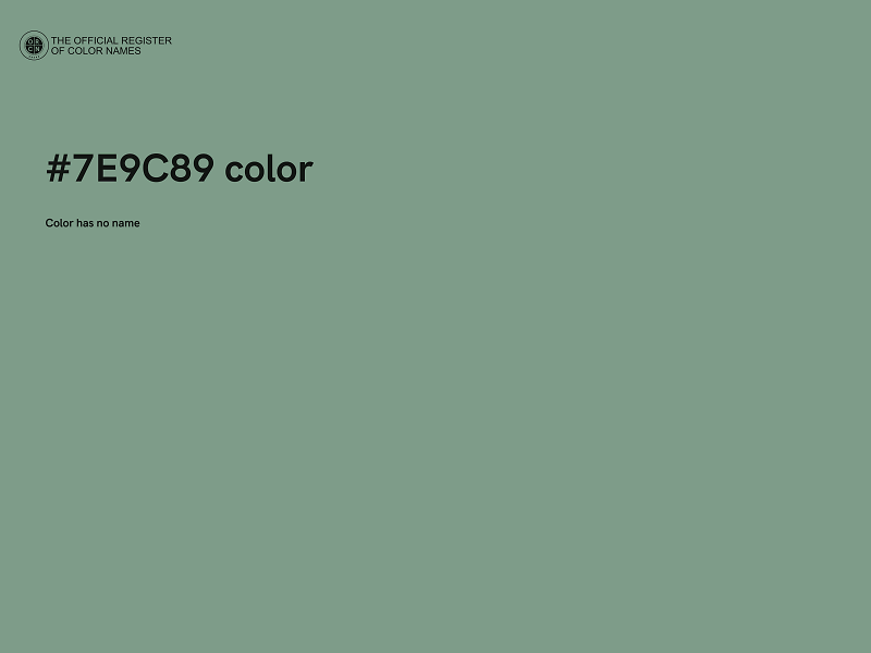 #7E9C89 color image