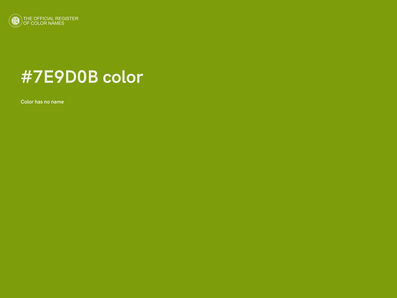 #7E9D0B color image