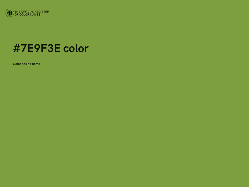 #7E9F3E color image