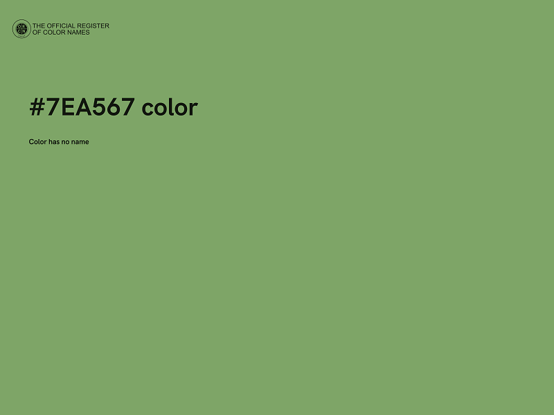 #7EA567 color image