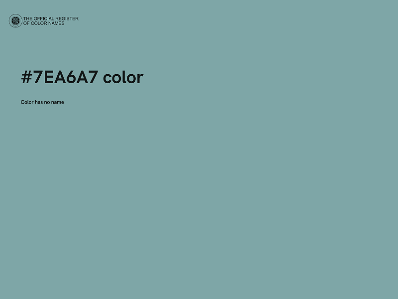 #7EA6A7 color image