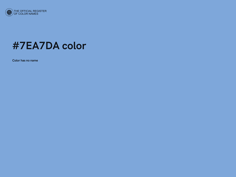 #7EA7DA color image