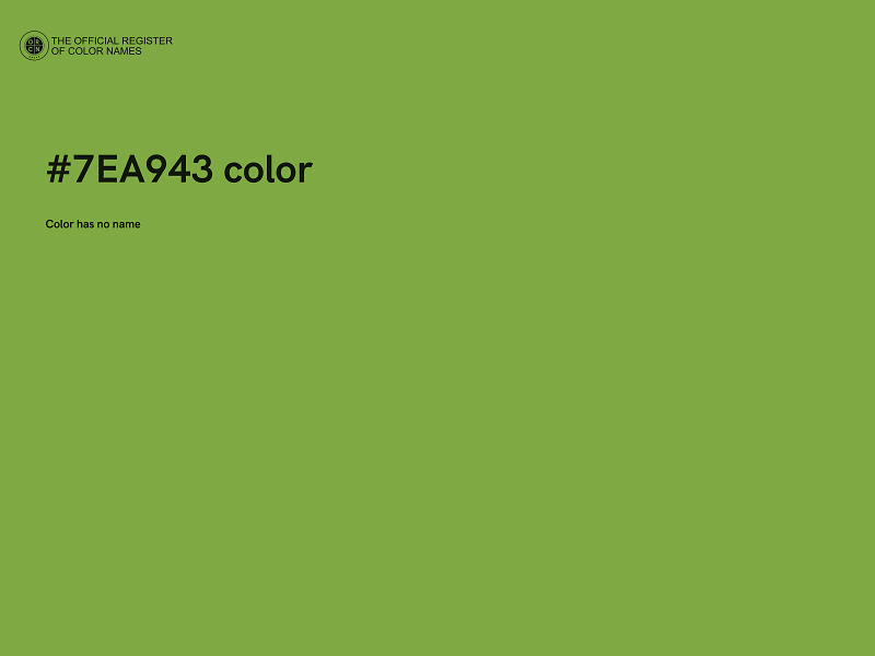 #7EA943 color image