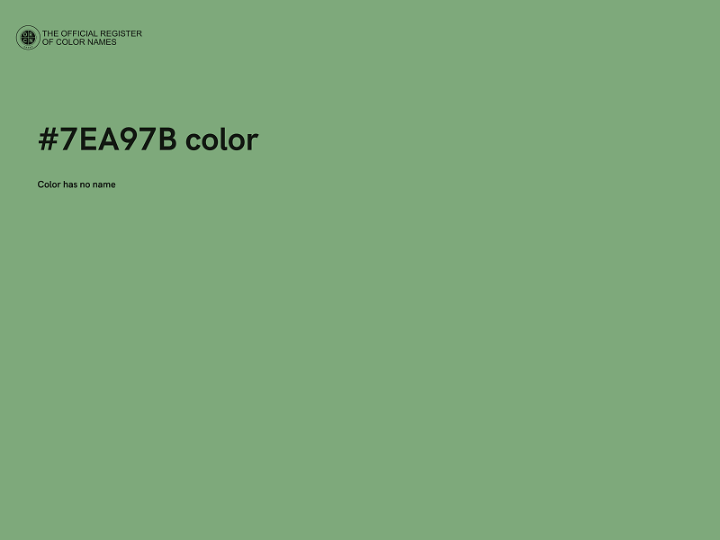 #7EA97B color image