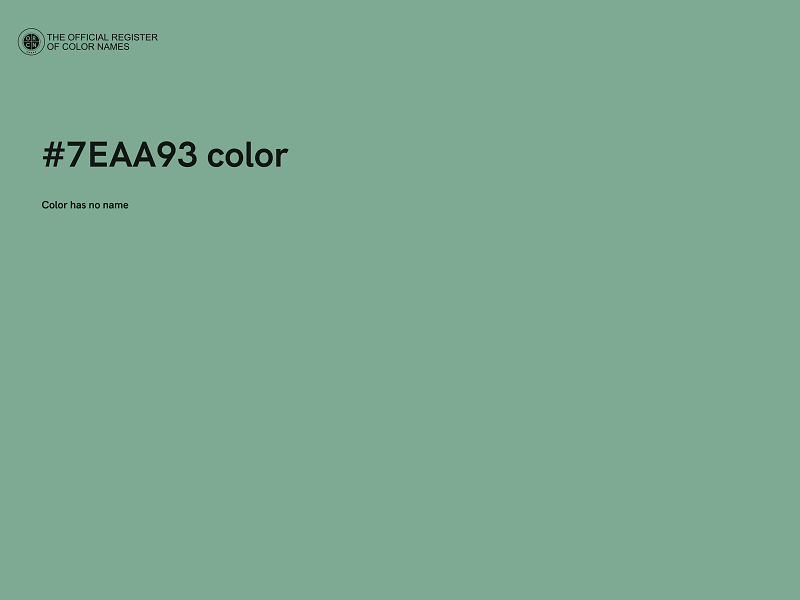 #7EAA93 color image