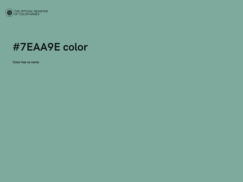 #7EAA9E color image