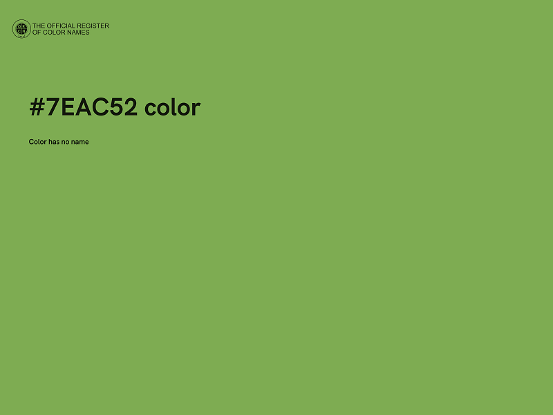 #7EAC52 color image