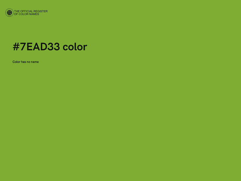 #7EAD33 color image