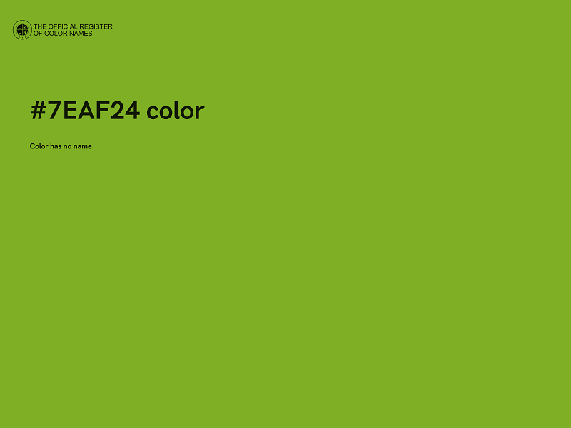 #7EAF24 color image