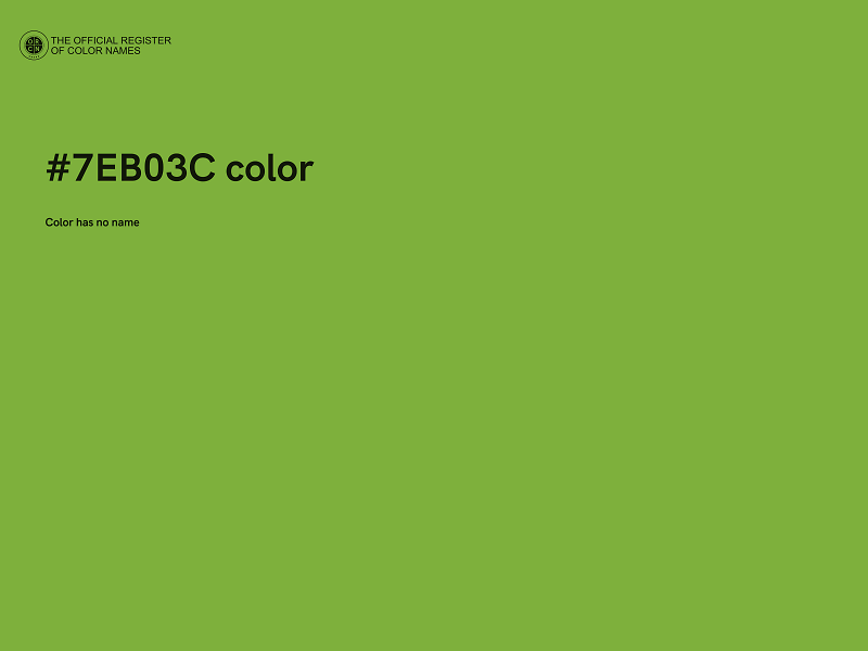 #7EB03C color image