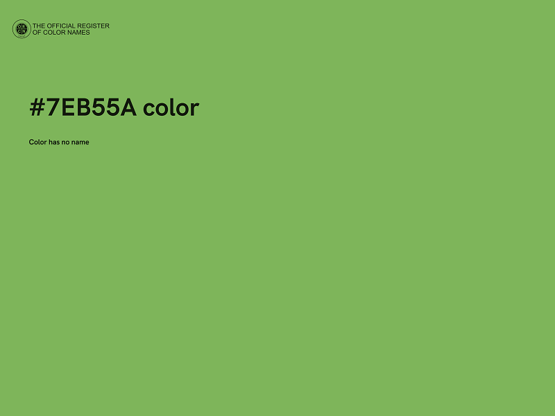 #7EB55A color image