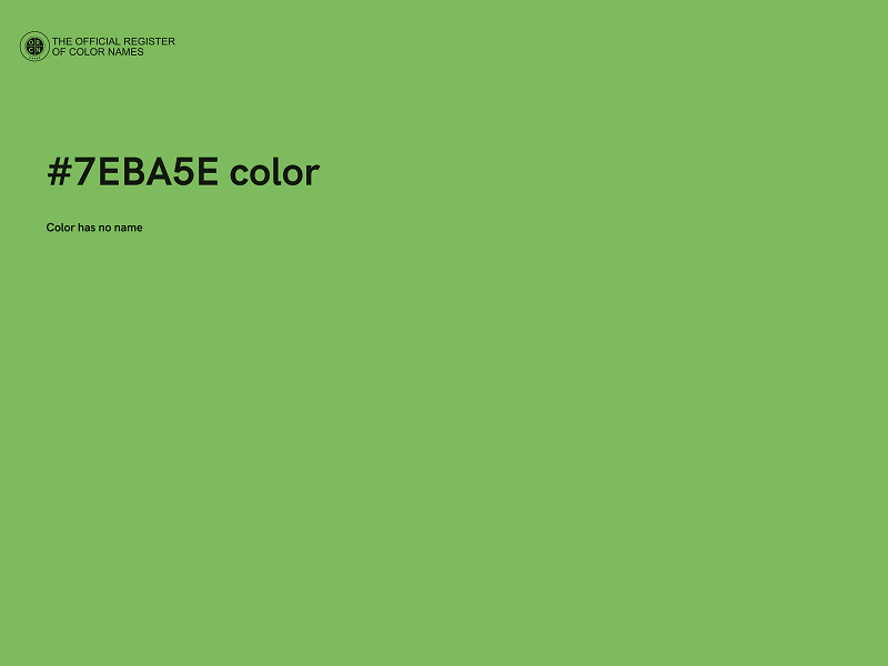 #7EBA5E color image