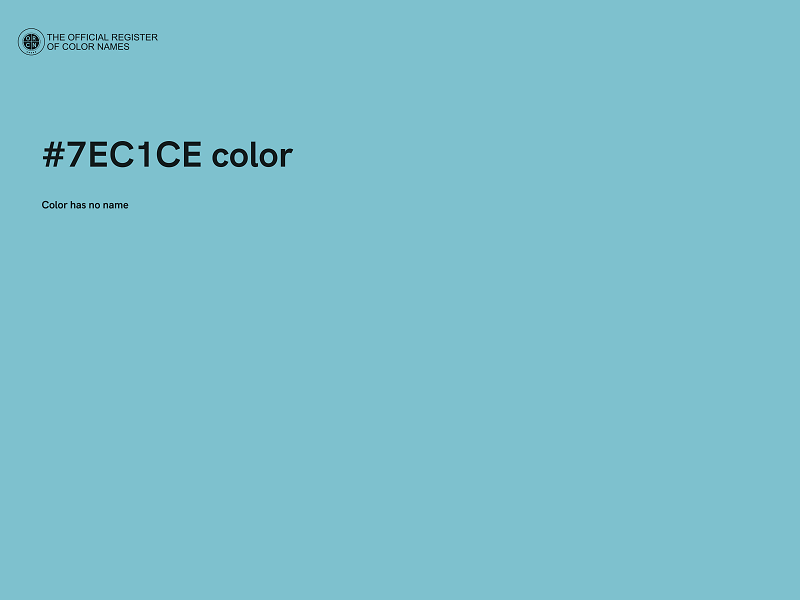 #7EC1CE color image